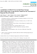 Cover page: Assimilation of GRACE Terrestrial Water Storage Observations into a Land Surface Model for the Assessment of Regional Flood Potential