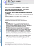 Cover page: Incidence of components of metabolic syndrome in the metabolically healthy obese over 9 years follow-up: the Atherosclerosis Risk In Communities study