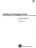 Cover page: Labelling and Packaging in Brazil