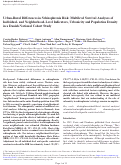 Cover page: Urban-Rural Differences in Schizophrenia Risk: Multilevel Survival Analyses of Individual- and Neighborhood-Level Indicators, Urbanicity and Population Density in a Danish National Cohort Study.