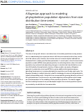 Cover page: A Bayesian approach to modeling phytoplankton population dynamics from size distribution time series.