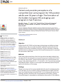 Cover page: Patient and provider perceptions of a comprehensive care program for HIV-positive adults over 50 years of age: The formation of the Golden Compass HIV and aging care program in San Francisco