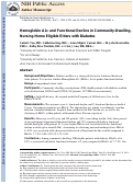 Cover page: Glycosylated Hemoglobin and Functional Decline in Community‐Dwelling Nursing Home–Eligible Elderly Adults with Diabetes Mellitus