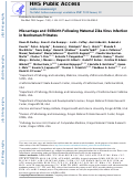 Cover page: Miscarriage and stillbirth following maternal Zika virus infection in nonhuman primates