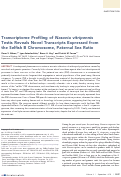 Cover page: Transcriptome profiling of Nasonia vitripennis testis reveals novel transcripts expressed from the selfish B chromosome, paternal sex ratio.