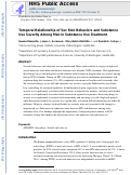 Cover page: Temporal Relationship of Sex Risk Behaviors and Substance Use Severity Among Men in Substance Use Treatment