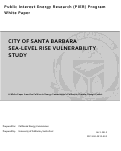 Cover page of City of Santa Barbara Sea-Level Rise Vulnerability Study