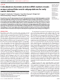 Cover page: Colocalization of protein and microRNA markers reveals unique extracellular vesicle subpopulations for early cancer detection.