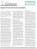 Cover page of Apple Trees for Every Garden