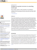 Cover page: Multiple ecosystem services in a working landscape