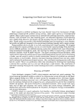 Cover page: Integrating Case-Based and Causal Reasoning