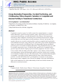 Cover page: Group Normative Propensities, Societal Positioning, and Childbearing: Ethno‑linguistic Variation in Completed and Desired Fertility in Transitional Central Asia.