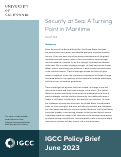Cover page of Security&nbsp;at&nbsp;Sea:&nbsp;A&nbsp;Turning&nbsp;Point&nbsp;in&nbsp;Maritime