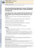 Cover page: Theory-based behavioral intervention increases self-reported physical activity in South African men: A cluster-randomized controlled trial