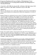 Cover page: Prospective Randomized Crossover Study of Telesimulation Versus Standard Simulation for Teaching Medical Students the Management of Critically Ill Patients