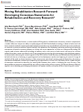 Cover page: Moving Rehabilitation Research Forward: Developing Consensus Statements for Rehabilitation and Recovery Research*