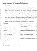 Cover page: Universal expressions of population change by the Price equation: Natural selection, information, and maximum entropy production