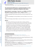 Cover page: The amyloid beta 42/38 ratio as a plasma biomarker of early memory deficits in cognitively unimpaired older adults