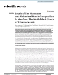 Cover page: Levels of&nbsp;Sex Hormones and Abdominal Muscle&nbsp;Composition in Men&nbsp;from The Multi-Ethnic Study of Atherosclerosis.