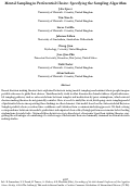 Cover page: Mental Sampling in Preferential Choice: Specifying the Sampling Algorithm