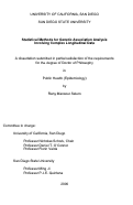 Cover page: Statistical methods for genetic association analysis involving complex longitudinal data