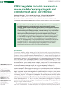 Cover page: PTPN2 regulates bacterial clearance in a mouse model of enteropathogenic and enterohemorrhagic E. coli infection.