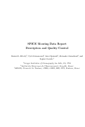 Cover page of SPICE Mooring Data Report: Description and Quality Control