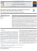 Cover page: Characteristics associated with denial of problem drinking among two generations of individuals with alcohol use disorders