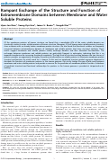 Cover page: Rampant Exchange of the Structure and Function of Extramembrane Domains between Membrane and Water Soluble Proteins