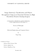 Cover page: Image retrieval, classification and object recognition using local invariant features in high resolution remote sensing imagery