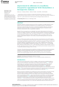 Cover page: Improvement in Adherance to Anesthesia Preoperative Appointment With Telemedicine: A Retrospective Analysis.