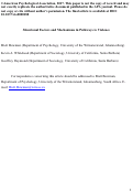 Cover page: Situational Factors and Mechanisms in Pathways to Violence