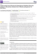 Cover page: Transcranial Focal Electrical Stimulation Modifies Biogenic Amines Alterations Induced by 6-Hydroxydopamine in Rat Brain.