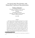 Cover page: Accurately Sized Test Statistics with Misspecified Conditional Homoskedasticity