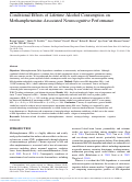 Cover page: Conditional Effects of Lifetime Alcohol Consumption on Methamphetamine-Associated Neurocognitive Performance