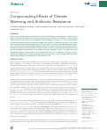 Cover page: Compounding Effects of Climate Warming and Antibiotic Resistance