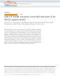 Cover page: Sub-2 Å Ewald curvature corrected structure of an AAV2 capsid variant