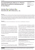 Cover page: Coccidioidal Hepatic Abscess in a Patient With Disseminated Coccidioidomycosis: A Case Report