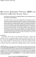 Cover page of Multi-Level Assessment Protocol (MAP) for Adoption in Multisite Clinical Trials