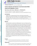 Cover page: Social complexity and the early social environment affect visual social attention to faces