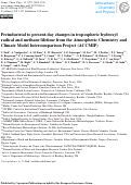 Cover page: Preindustrial to present-day changes in tropospheric hydroxyl radical and methane lifetime from the Atmospheric Chemistry and Climate Model Intercomparison Project (ACCMIP)