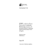 Cover page: COPC: Institutionalizing University-Community Partnerships:&nbsp;<em>Realizing the Potential of HUD's Community Outreach Partnership Center Program</em>