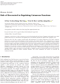 Cover page: Role of Resveratrol in Regulating Cutaneous Functions