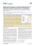 Cover page: Multiphase Chemical Kinetics of OH Radical Uptake by Molecular Organic Markers of Biomass Burning Aerosols: Humidity and Temperature Dependence, Surface Reaction, and Bulk Diffusion