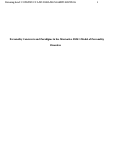 Cover page: Personality Constructs and Paradigms in the Alternative DSM-5 Model of Personality Disorder.