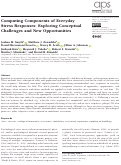 Cover page: Computing Components of Everyday Stress Responses: Exploring Conceptual Challenges and New Opportunities