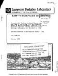 Cover page: GEOLOGIC DISPOSAL OF RADIOACTIVE WASTE -1983