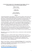 Cover page: A latent profile analysis of U.S. undocumented college students’ advocacy communication strategies and its relationship with health