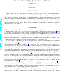 Cover page: Summary of GR15 Session D1(1), Quantum General Relativity