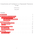 Cover page of Categorification and Combinatorics on Oligomorphic Permutation Groups